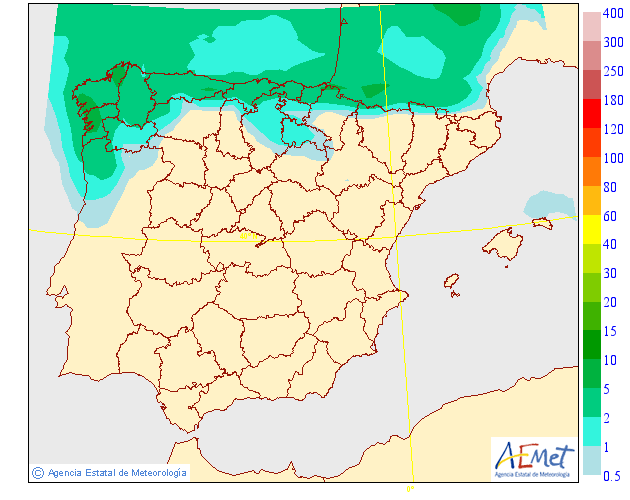 Probabilidad de precipitación AEMET. Meteosojuela.30