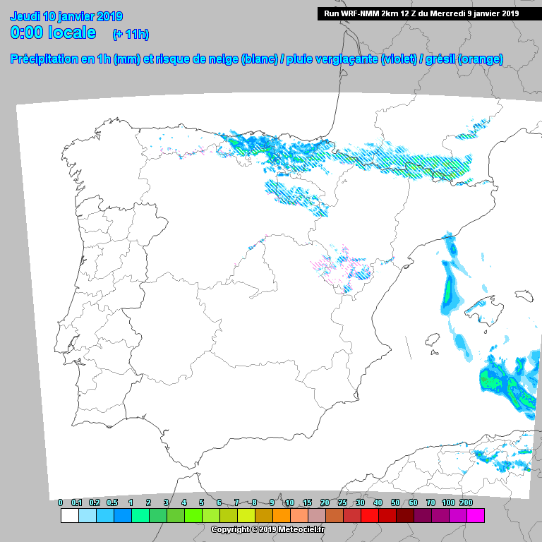 Animación Modelo de precipitación WRF