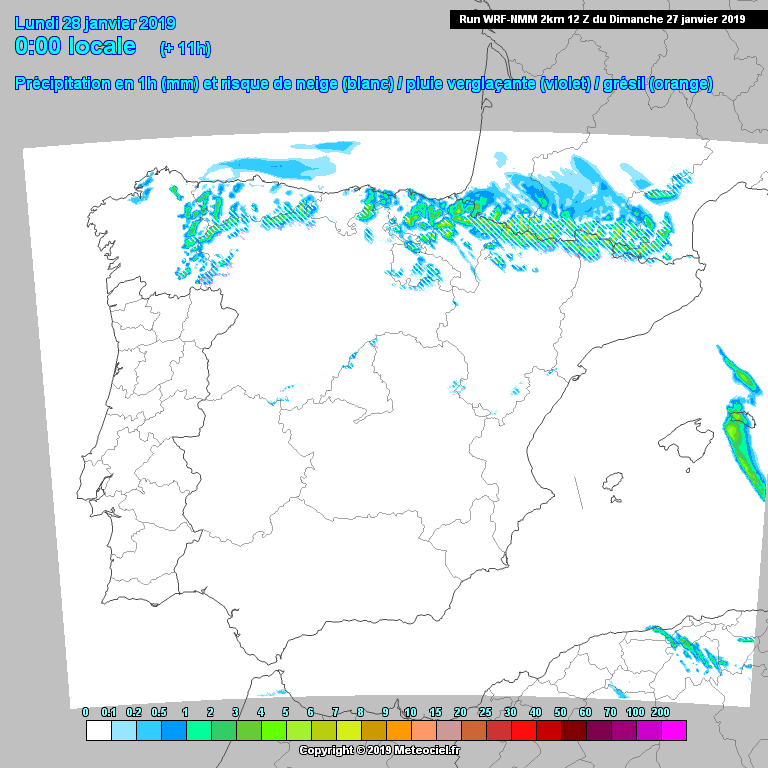 Animación Modelo de precipitación WRF