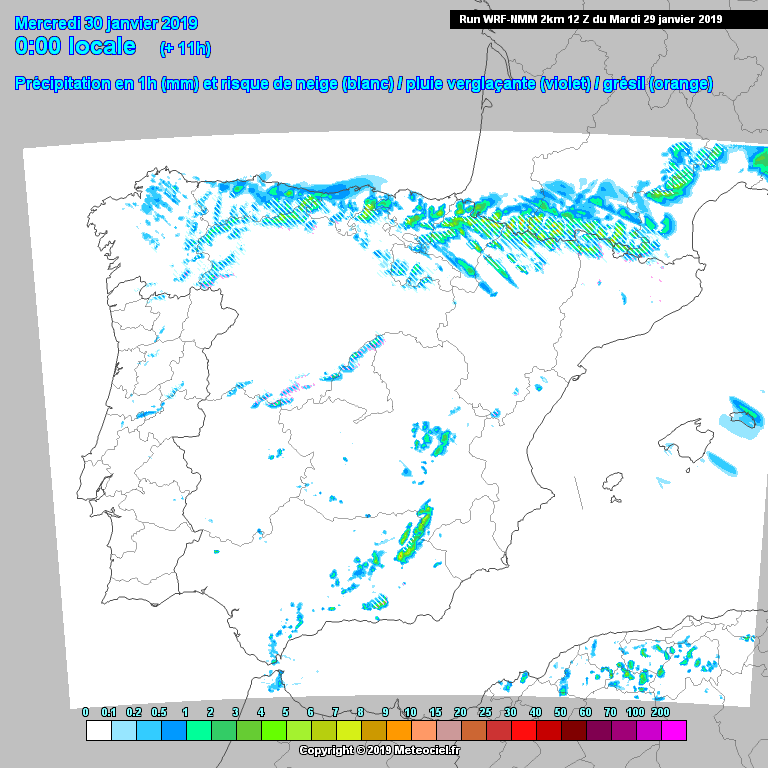 Animación Modelo de precipitación WRF
