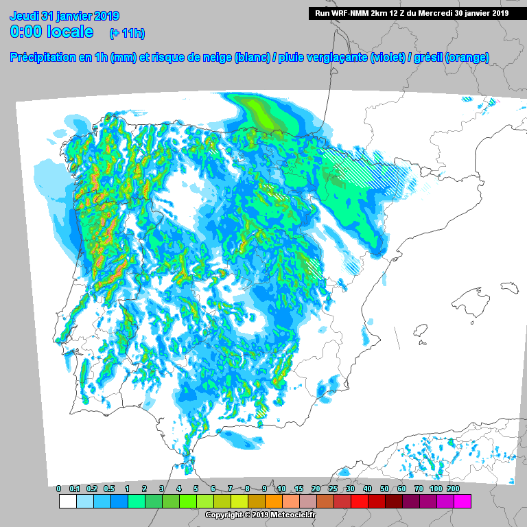 Animación Modelo de precipitación WRF
