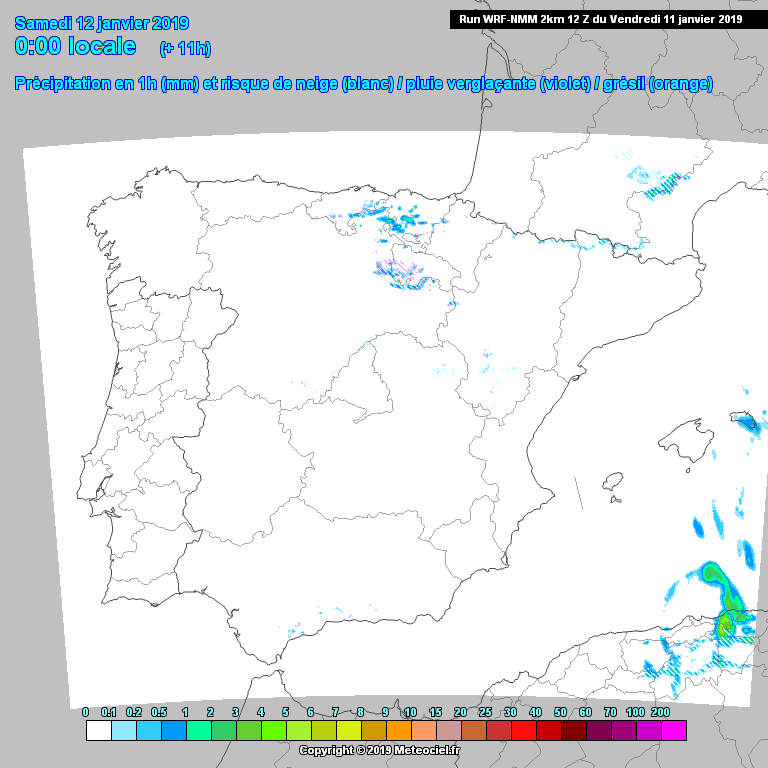 Animación Modelo de precipitación WRF