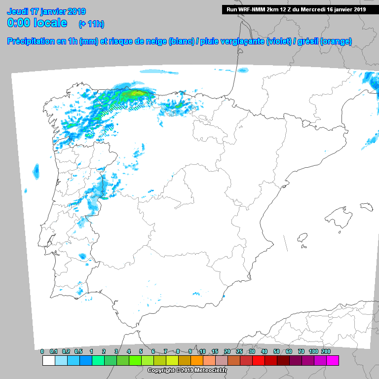 Animación Modelo de precipitación WRF
