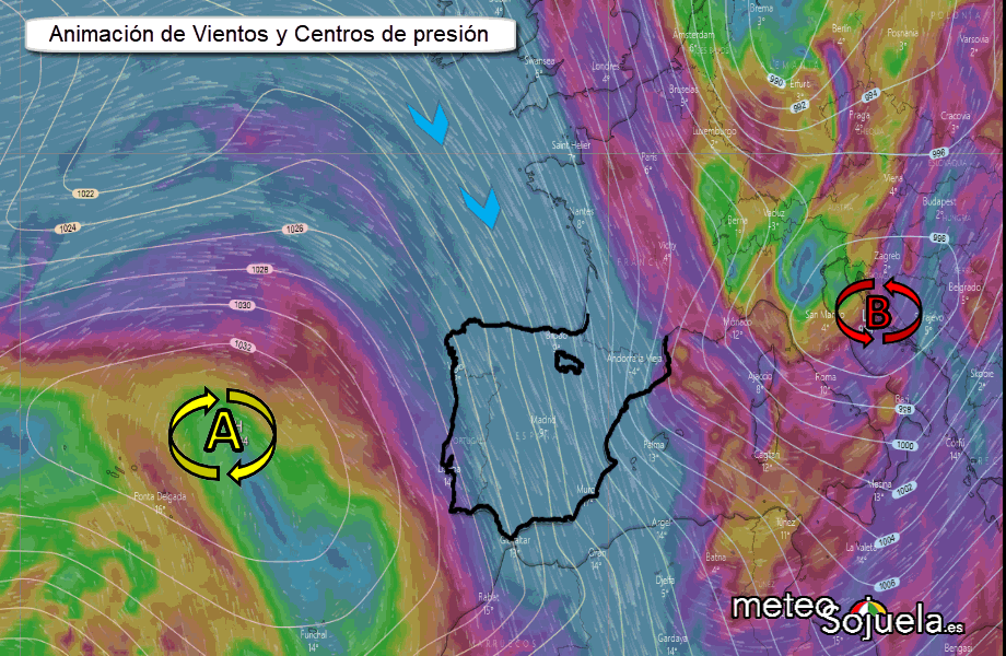 Animación centros de presion. meteosojuela