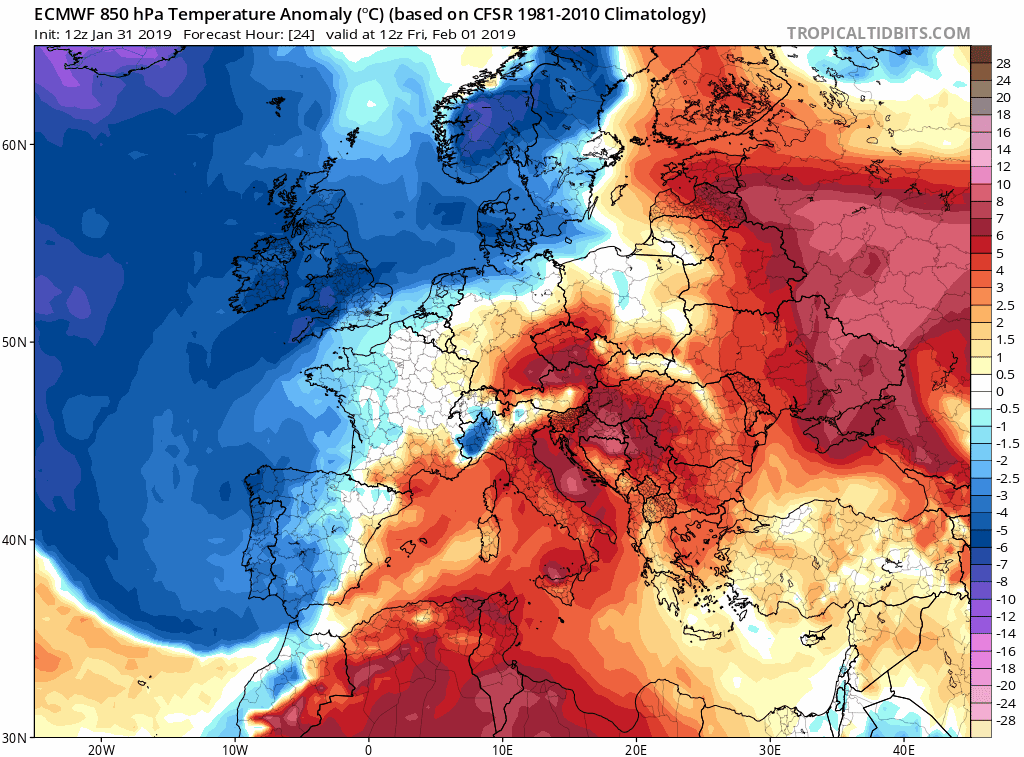 Animación Modelos de Altura de Geopotencial a 500hPa GFS Europa. Meteosojuela La Rioja