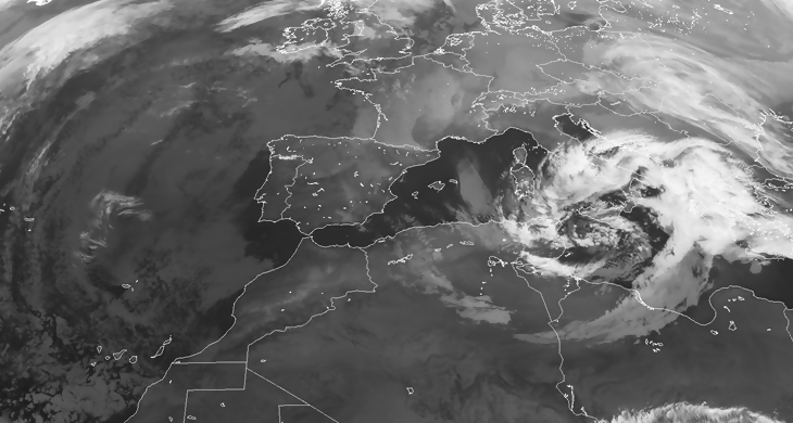 Animación imágenes de satélite 2401 Frentes atlánticos. Meteosojuela La Rioja