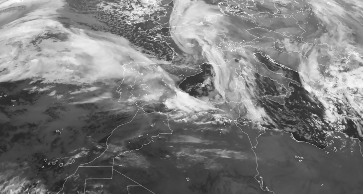 Animación imágenes de satélite Frentes atlánticos. Meteosojuela La Rioja