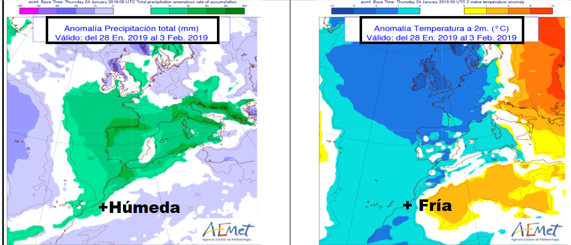 Anomalías de Temperatura y Preciìtación AEMET. Meteosojuela