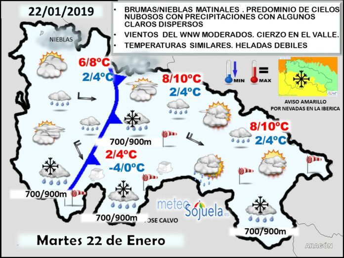 Mapa tiempo La Rioja. Meteosojuela Mapa tiempo La Rioja. Meteosojuela