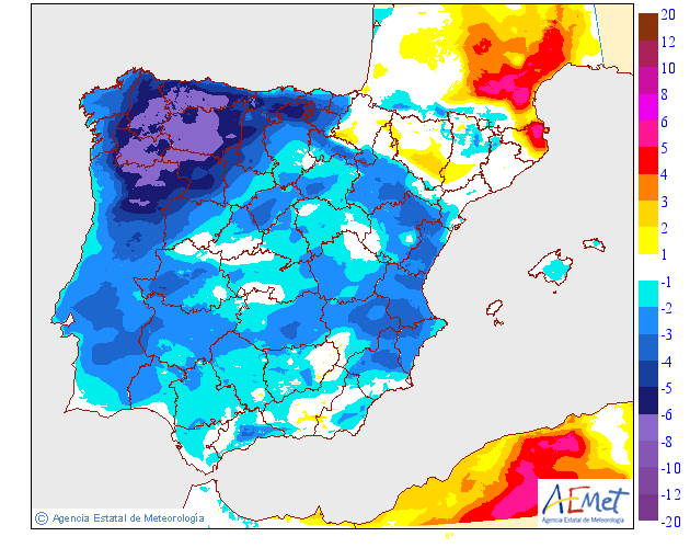 Variación de temperaturas máximas AEMET 01 . Meteosojuela La Rioja