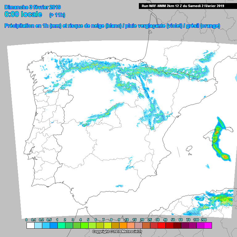 Animación Modelo de precipitación WRF
