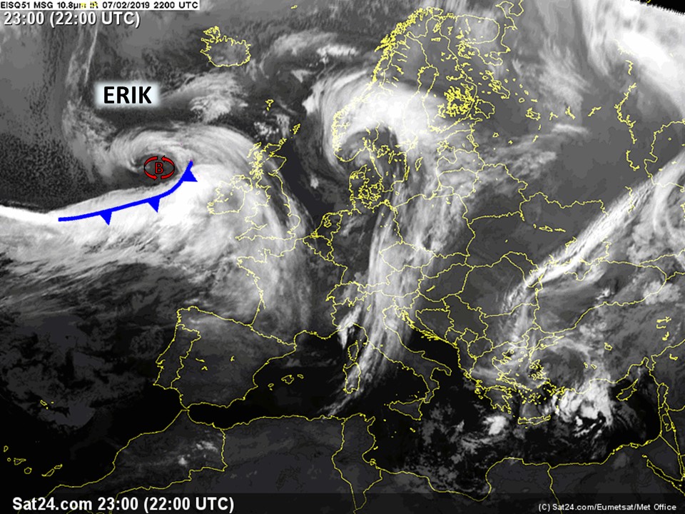 Borrasca Erik. Meteosojuela