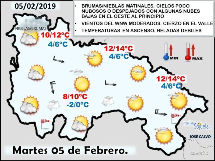 Mapa tiempo La Rioja. Meteosojuela Mapa tiempo La Rioja. Meteosojuela
