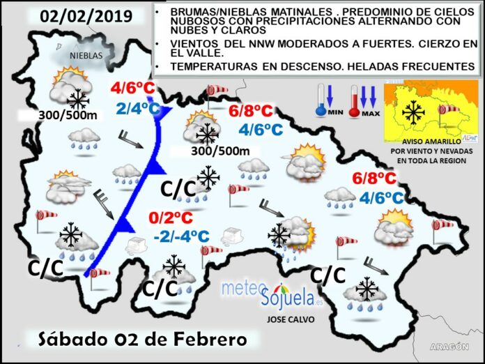 Mapa tiempo La Rioja. Meteosojuela Mapa tiempo La Rioja. Meteosojuela