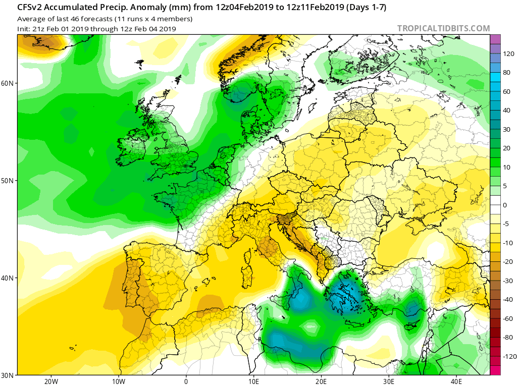 Modelos de Precipitación semanales GFS 1S Jose Calvo. Meteosojuela La Rioja.
