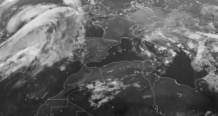 Animación imágenes de satélite.Frente atlántico. Meteosojuela La Rioja