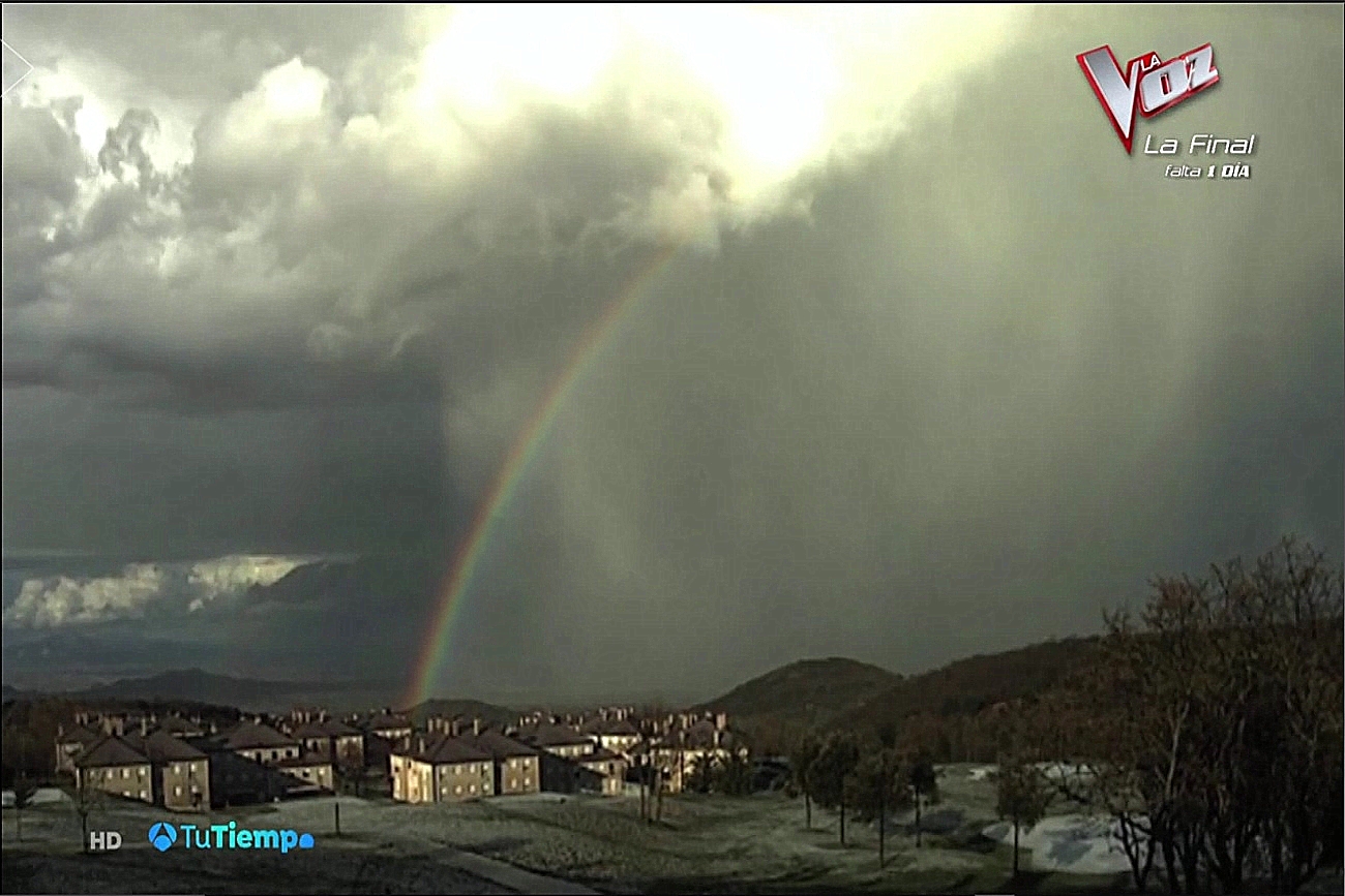 Granizo y Arcoiris. Tu tiempo Antena3. Meteosojuela
