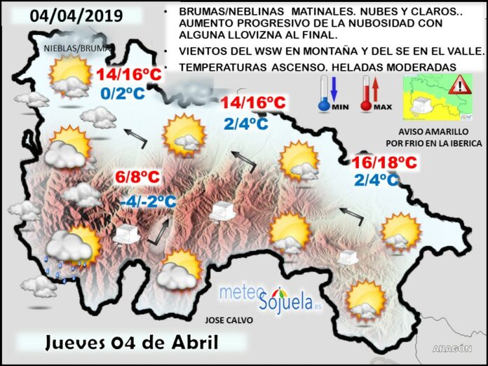 Mapa tiempo La Rioja. Meteosojuela Mapa tiempo La Rioja. Meteosojuela