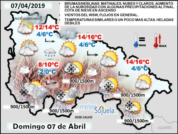 Mapa tiempo La Rioja. Meteosojuela Mapa tiempo La Rioja. Meteosojuela