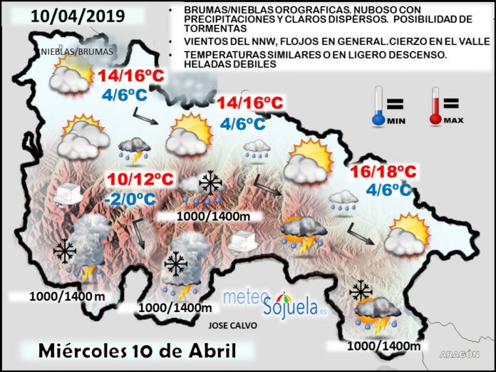 Mapa tiempo La Rioja. Meteosojuela Mapa tiempo La Rioja. Meteosojuela