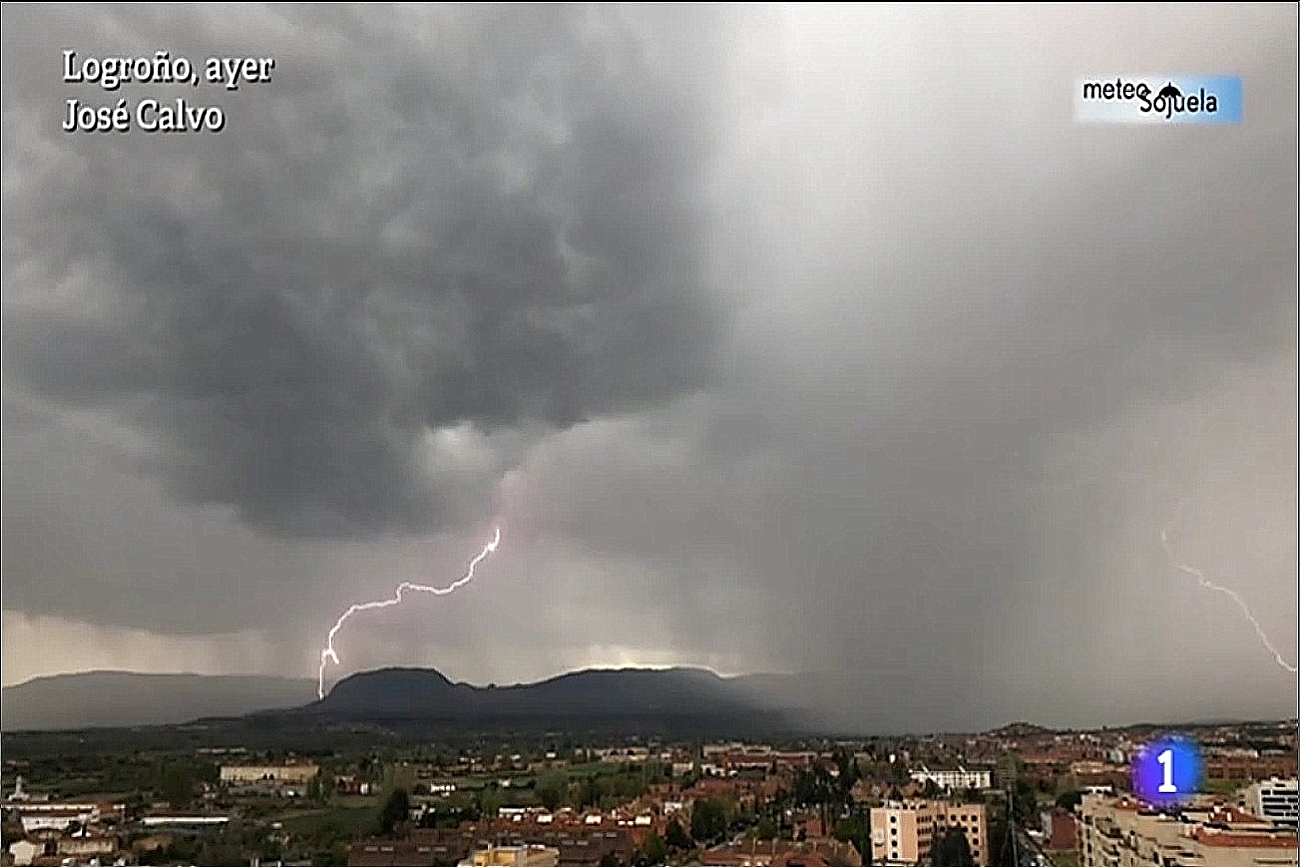 Rayos en Logroño. Aquí la Tierra. 1604