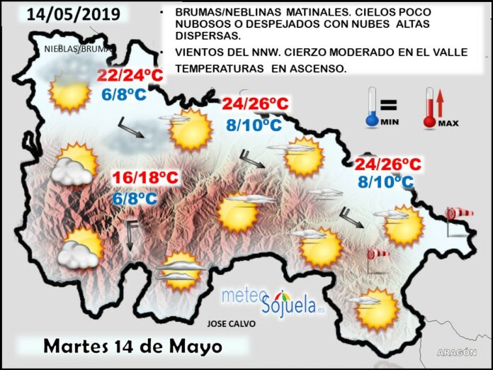 Mapa tiempo La Rioja. Meteosojuela Mapa tiempo La Rioja. Meteosojuela