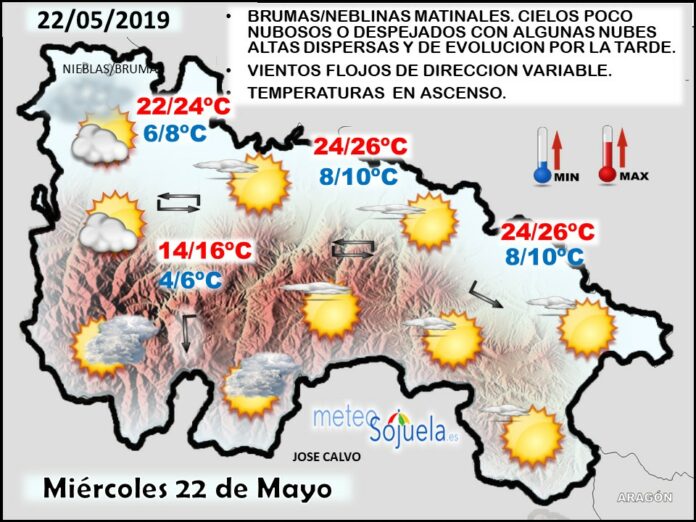 Mapa tiempo La Rioja. Meteosojuela Mapa tiempo La Rioja. Meteosojuela