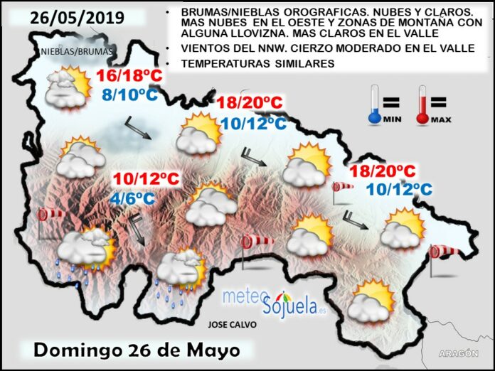 Mapa tiempo La Rioja. Meteosojuela Mapa tiempo La Rioja. Meteosojuela
