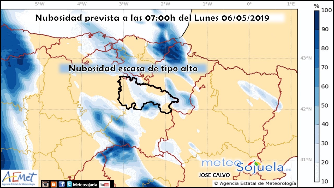 Nubosidad Lunes. Harmonie. Meteosojuela
