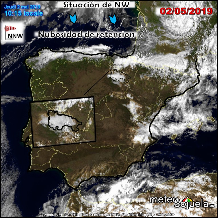 Nubosidad de retención. Meteosojuela
