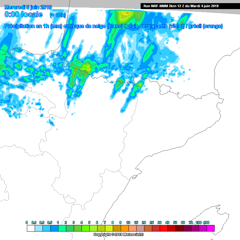 Animación evolución precipitación WRF 0506 Meteosojuela