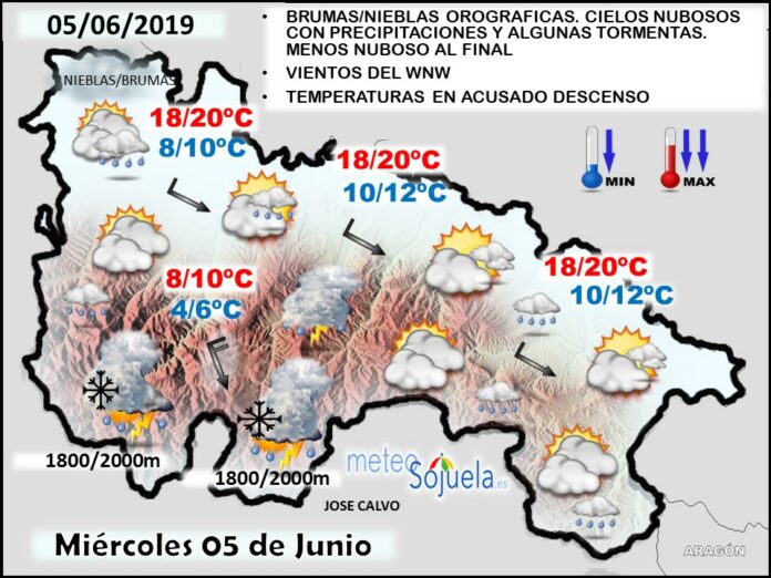 Mapa tiempo La Rioja. Meteosojuela Mapa tiempo La Rioja. Meteosojuela