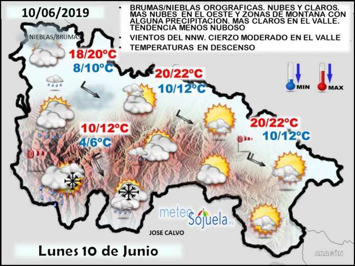 Mapa tiempo La Rioja. Meteosojuela Mapa tiempo La Rioja. Meteosojuela