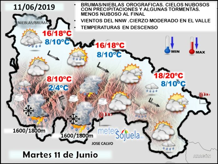 Mapa tiempo La Rioja. Meteosojuela Mapa tiempo La Rioja. Meteosojuela
