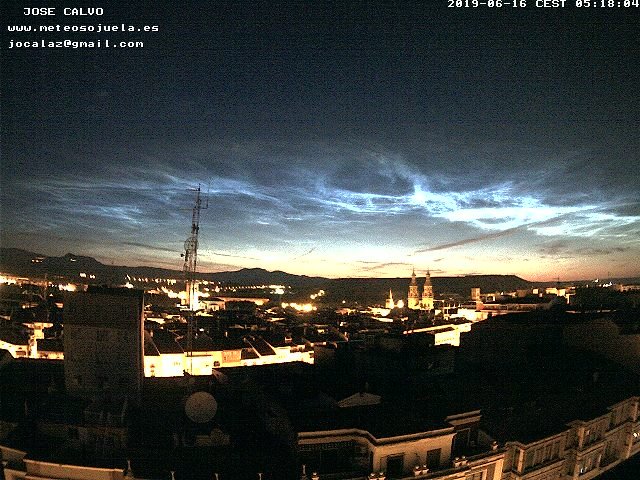 Nubes Noctilucentes Logroño Meteosojuela