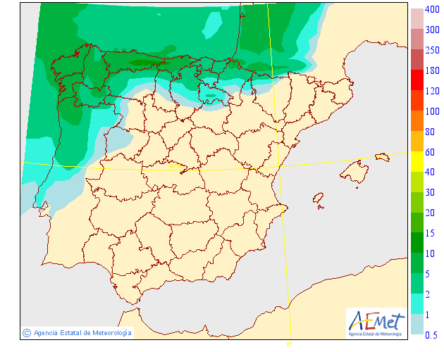Precipitación media AEMET. 29 Meteosojuela La Rioja