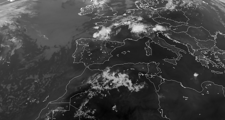 Animación imágenes de satélite. Frentes debilitados . Meteosojuela La Rioja