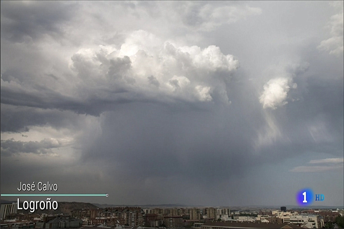 Cumulonimbo el tiempo de TVE1. Meteosojuela. 01072019