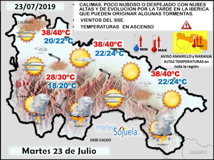 Mapa tiempo La Rioja. Meteosojuela Mapa tiempo La Rioja. Meteosojuela