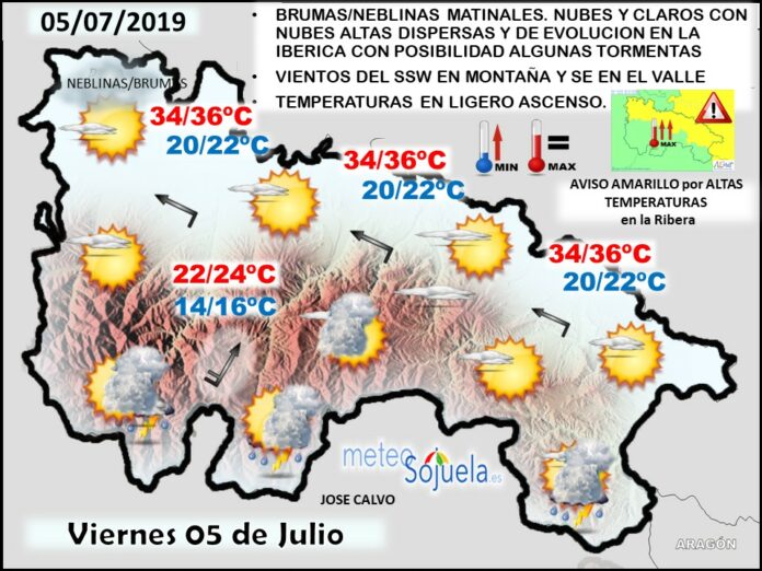 Mapa tiempo La Rioja. Meteosojuela Mapa tiempo La Rioja. Meteosojuela