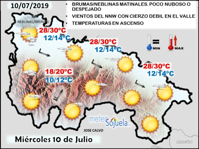 Mapa tiempo La Rioja. Meteosojuela Mapa tiempo La Rioja. Meteosojuela