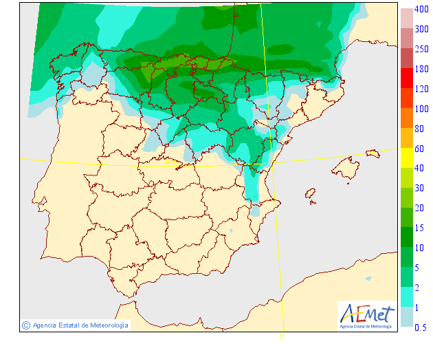 Precipitación Media según AEMET. 26 Meteosojuela La Rioja