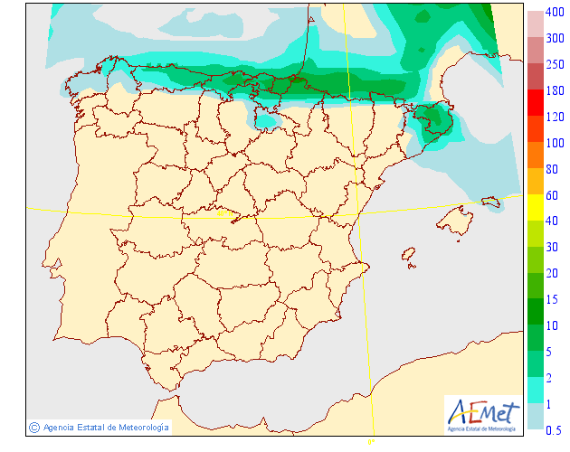 Precipitación Media según AEMET. 28 Meteosojuela La Rioja