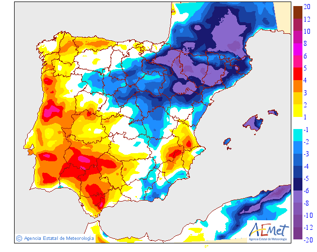 Precipitación Media según AEMET. 09 Meteosojuela La Rioja