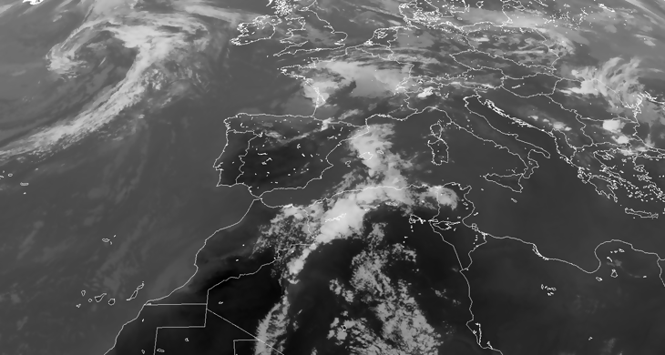 Animación imágenes de satélite. Anticiclón Meteosojuela La Rioja