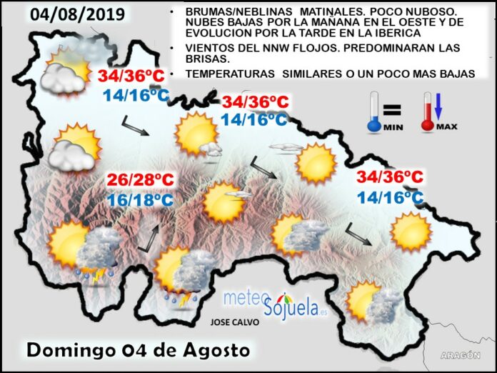 Mapa tiempo La Rioja. Meteosojuela Mapa tiempo La Rioja. Meteosojuela