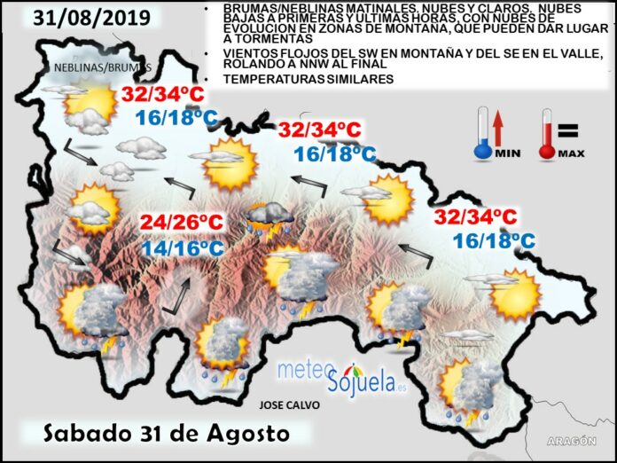 Mapa tiempo La Rioja. Meteosojuela Mapa tiempo La Rioja. Meteosojuela