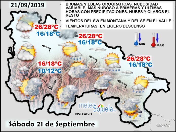 Mapa tiempo La Rioja. Meteosojuela Mapa tiempo La Rioja. Meteosojuela