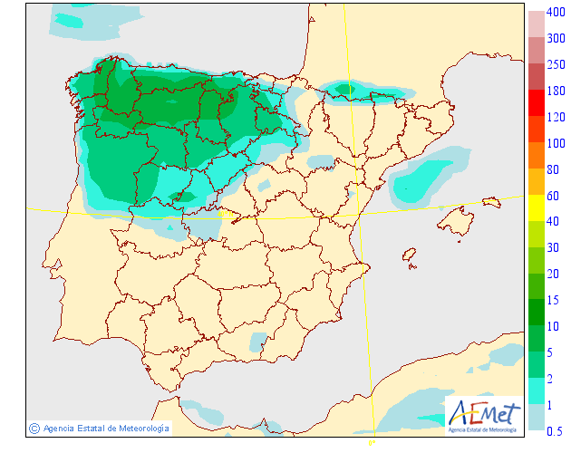 Precipitación Media según AEMET. 17 Meteosojuela La Rioja