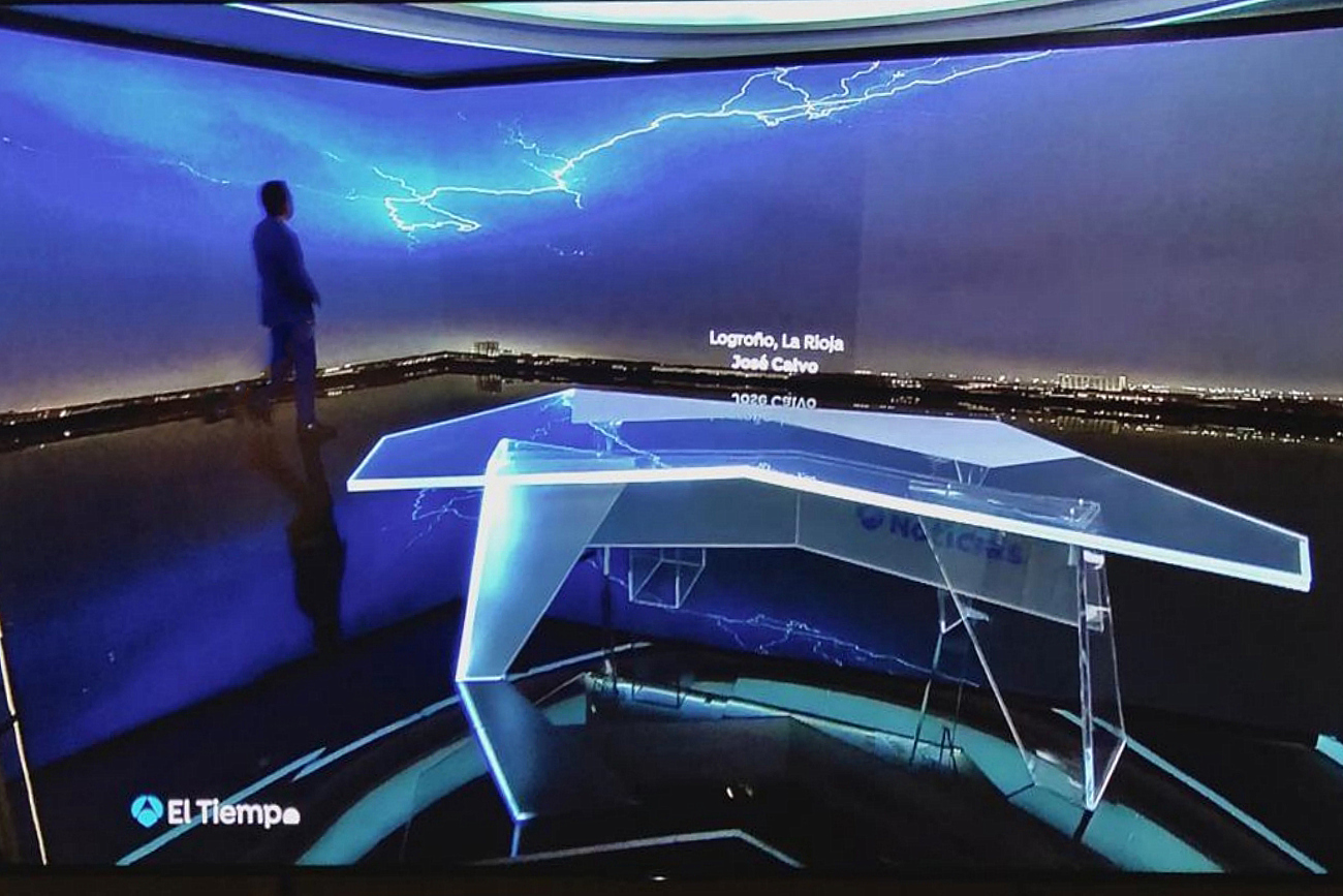 Rayos en Logroño. Tu Tiempo en A3. Meteosojuela